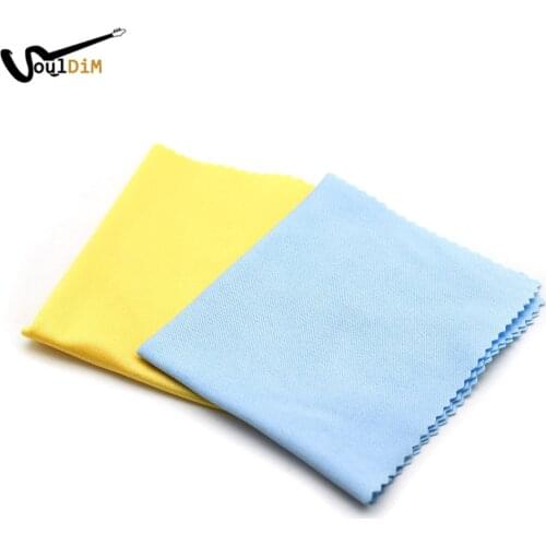 Microfiber Cleaning Cloth Musical Instrument Cleaning Cloth Cleaner for Guitar Violin Ukulele Clarinet Trumpet Saxophone Random