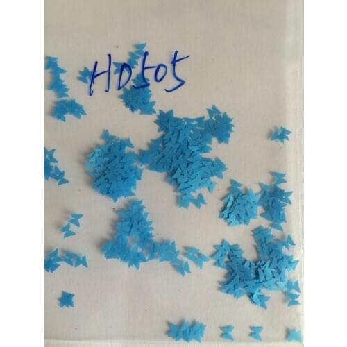 Blue Solvent resistant Glitter Nail Art Decals Stickers Butterfly Free Shipping