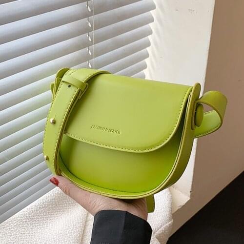 Saddle Crossbody Bag 2021 Summer New High-quality PU Leather Womens Designer Handbag Luxury Brand Shoulder Messenger Bag