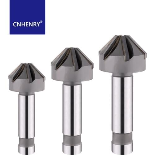 Straight Shank YG8 Alloy Chamfering Cutter 90 Degrees Chamfer End Mill Cutter Chamfering Countersink Drill Bit