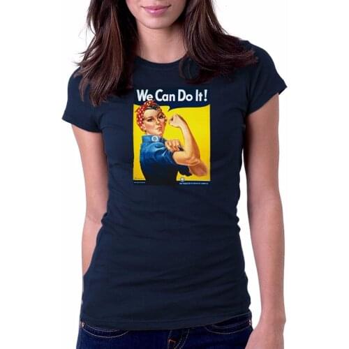 High Quality 2019 Summer New Costumes For Women Rosie The Riveter - We Can Do It! Casual Tee Shirts