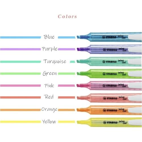STABILO Bright Color Swing Cool Highlighter Pen Pocket Sized Marker Liner Spot Highlighting Drawing Office Fax School Copy F6586