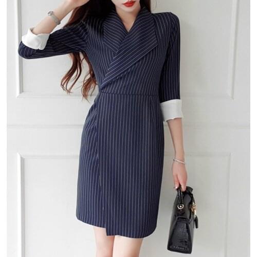 Women Vintage A-line Party Dress Half Sleeve Notched Collar Solid Casual Elegant Dresses Summer New Fashion Office Dress Female