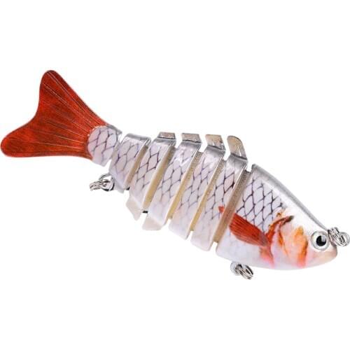 1pcs 10cm/14.8g Bionic Multi-section Swim Hard Bait Artificial Wobbler Rotating Trolling Pike Carp Crank Lure Fishing Tools