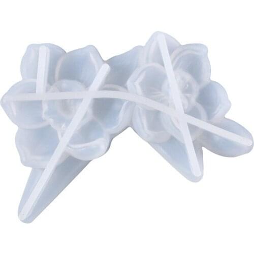 1PC Light Switch Cover Mold Decoration Purple Poppy Flower Silicone Crystal Resin Epoxy Resin Mold Decoration Accessories