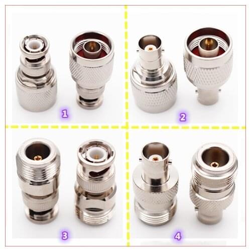 1pc N to BNC Adapter Male Plug & Female Jack RF Coaxial Connectors
