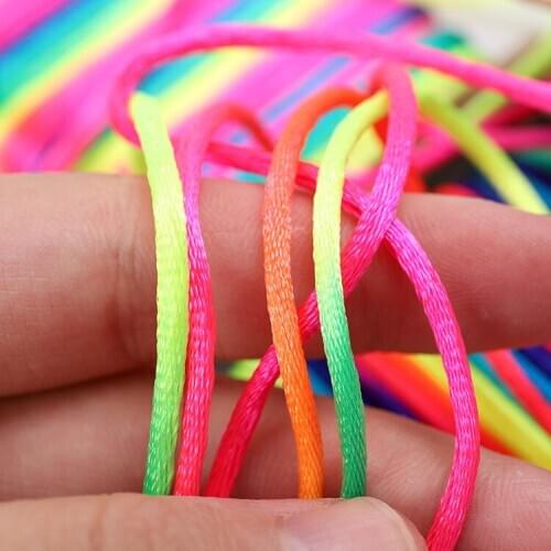 10M 1Pcs Gradient Color DIY Handmade Nylon for Bracelet Pendant Hand-woven Rope Multi Purpose Jewelry Decoration