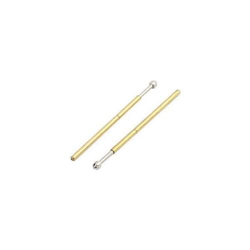10pcs P50-LM2 0.68mm Dia 16.5mm Length Metal Spring Pressure Test Probe Needle