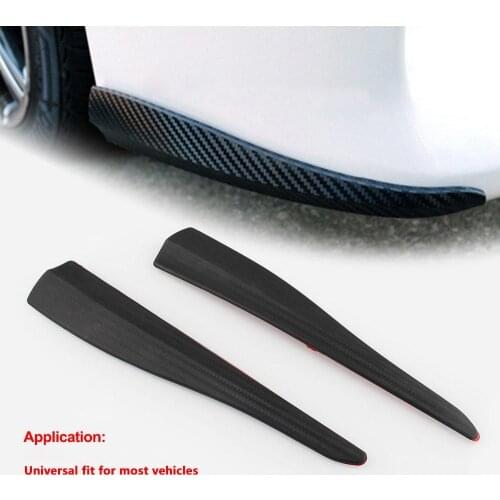 2pcs/set 28cm PVC Car Bumper Protector Anti-Scratch Strips Sticker Auto Body Protector Without Drilling Support Most Vehicles