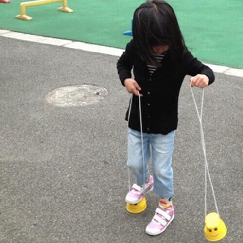 2pcs/set Stilts Toys Hot Selling Simple Durable Bright Colors Balance Sense Training Kids Outdoor Games Thickened Jumping