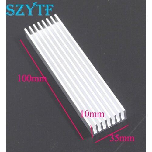 5pcs Heat sink 100*35*10MM (silver) quality radiator
