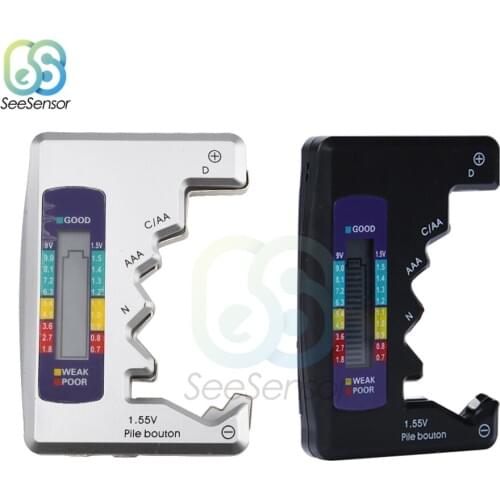 LCD Digital Battery Capacity Tester C D N AA AAA 9V 1.5V Button Cell Battery Capacity Check Detector Capacitance Diagnostic Tool