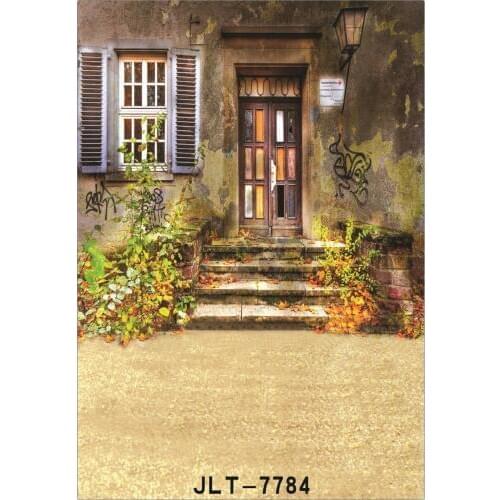 Backgrounds for Photo Studio Photography Shabby Chic House Door Courtyard Computer Printed Photo Backdrops for Wedding Children