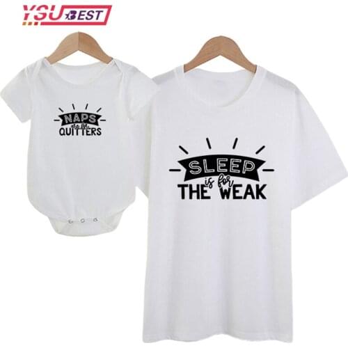 Funny Letter Print Family Matching Clothes Look Mother Daughter Dad Son Tshirts Mommy and Me Mom Baby Tee Shirts Family Outfits