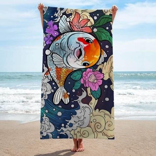 Personalized Artistic Abstract Pattern Beach Towel Cushion Sand Free Quick Dry Beach Towel Microfiber Swimming Bath Towels