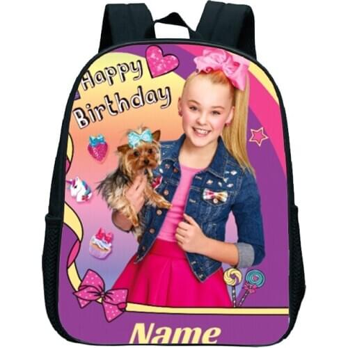 Mochila Escolar 2020 Jojo Siwa School Bags Mini Backpack Enfant Fille Cartable Scolaire Kawaii Backpack Kids Customize