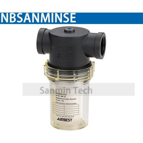 NBSANMINSE ABF-20-PE Vacuum filter 10um Bottom Diameter For Wood working machining Auto Medical