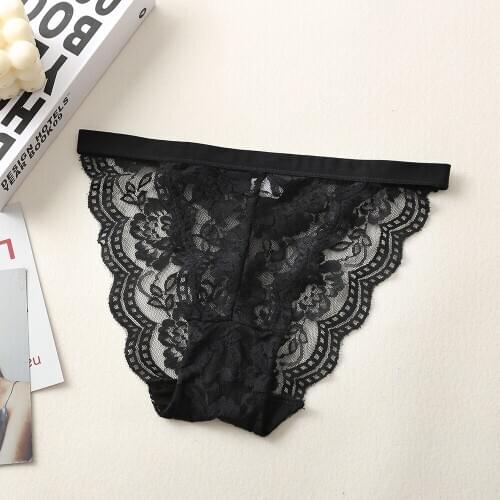2020 New Women 's Underwear Sexy Hollow Lace Briefs Low Waisted Thin Breathable Casual Panties Polyester Nylon Lingerie 260