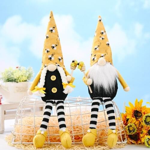 New Christmas Harvest Festival Bee Faceless Gnome Santa Tulip Rudolph Doll Decoration For Home Gifts Ornaments Party Supplies