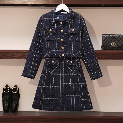 Autumn High-Quality Womens Woolen Suits Short Coat + Vest Dress Professional 2-Piece Sets
