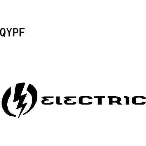 QYPF 17.7cm*4.4cm Magical Focus On The Future Combined With Lightning ELECTRIC Vinyl Car Sticker Delicate Decal C18-0936