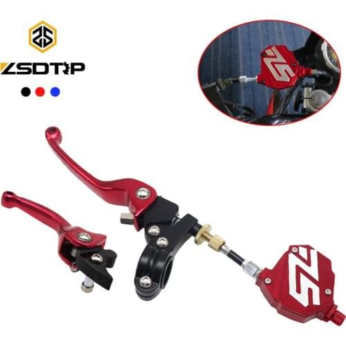 ZSDTRP 1set Motorcycle Easy Pull Clutch + Brake Clutch Levers Motorcycle Pull Cable System