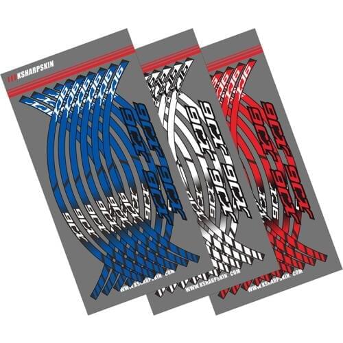 12 X Motorcycle outer ring sticker stripe wheel accessories decorative reflective decals Suitable for YAMAHA XJ6 xj6