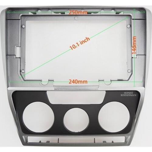 10.1 inch Fasxia Car Audio Frame Car Radio Fascia,gps navigation fascia panel is suitable 2004-2014 SKODA OCTAVIA