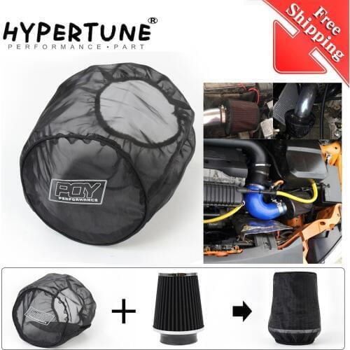 FREE SHIPPING - Universal Car Air Filter Protective Cover Waterproof Oilproof Dustproof for High Flow Air Intake Filters Black