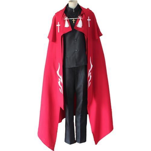 Brdwn Fate Apocrypha Unisex Priest Amakusa Shirou Tokisada Cosplay Costumes Battle Suit