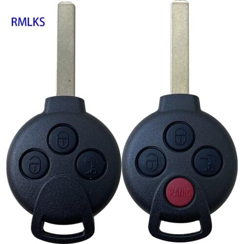 Replacement Car key For Mercedes Benz SMART Fortwo 450 Forfour Roadster Case 3 Button Blank Blade Remote Key Shell Fob