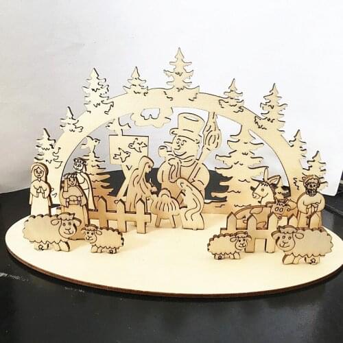 DIY Wooden Party Tabletop Decoration Childrens Toys