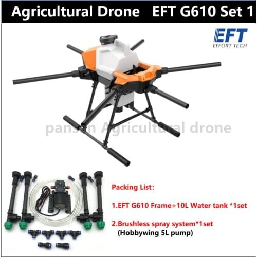 EFT 2021 Hot Sale Plug-in drone frame 10L10K injeaction body drone frame Uav Agriculture Spray Agro Drone