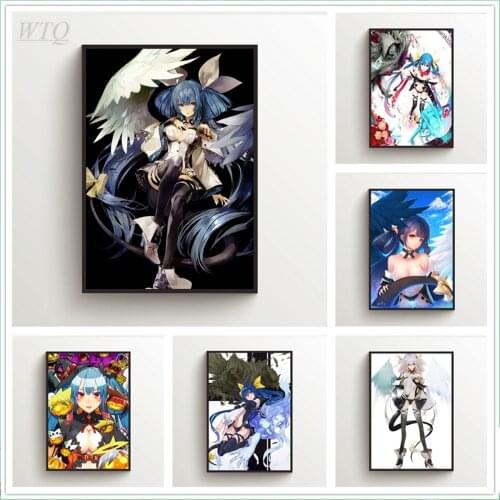 Guilty Gear Ky Kiske Dizzy Anime Posters Wall Poster Canvas Painting Posters and Prints Wall Decor Wall Art Picture Home Decor