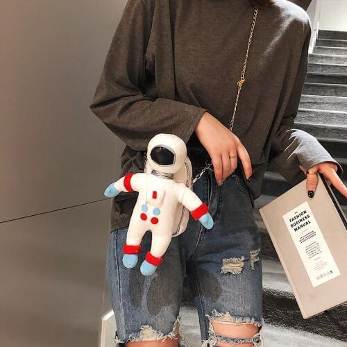 Funy Design Astros Fashion Young Girls Chain Purse Crossbody Mini Messenger Bag For Women Shoulder Bag Tote Handbag