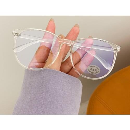 Blue Light Blocking Glasses 2020 Women Clear Round Eyeglasses Anti Blue Light Computer Glasses Men Safety Eyewear Spectacle