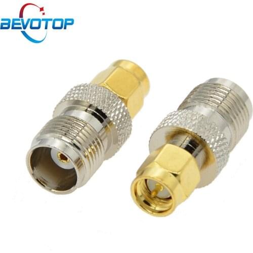 2 PCS RF Adapter SMA Male plug to TNC Female jack For Radio Antenna RF Coaxial Connector Adapter High Quanlity Straight