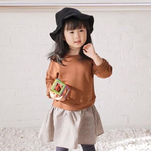 Mother Daughter Dresses Autumn Baby Girl Plaid Dress Fashion Patchwork Casual Sweaters Dress Kids Pullovers Dress Party Clothes