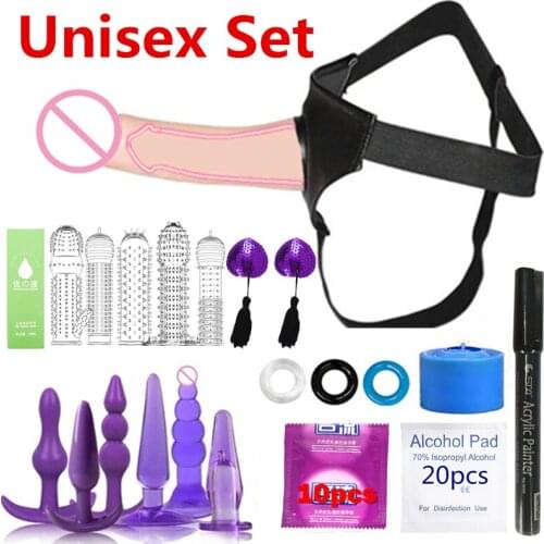 Unisex Realistic dildo Pants for men women Gay Lesbian Sex toys Products sex product set Vibrator Vibrating Female Masturbation