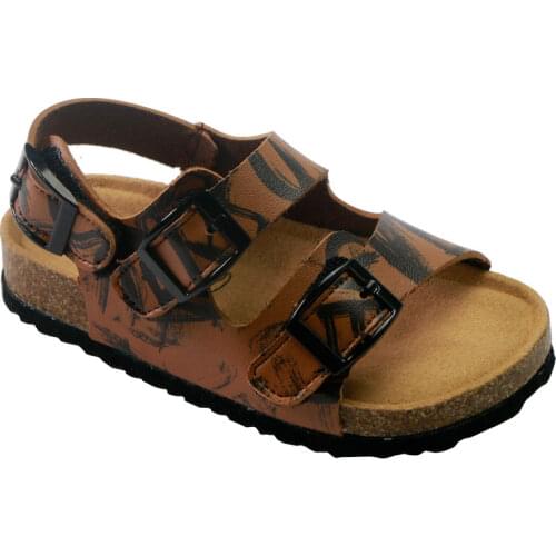 Boys Summer Sandals 2020 PU Leather Corks Beach Shoes Kids Sports Soft Non-slip Casual Toddler Sandals 1-5 years