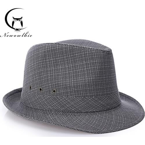 England Retro Gentlemen Top Jazz Hats for Men Panama Cap 4 Size 57 58 59 60CM New Fashion Women Men Sunhat Gentleman Panama Hat