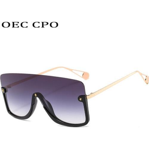 Flat top Sunglasses Women Oversized Luxury Brand Fashion Square Half Frame Sunglasses Men Vintage Outdoor Personality Eyeglasses