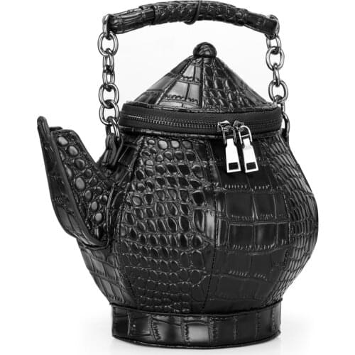 3D Teapot women bags Originality crossbody Messenger Bag Funny Women Shoulder Bag personality Fashion Handbags Party Design Bag