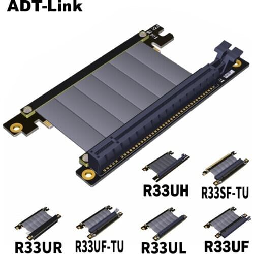 Graphics card extension cable PCI-E x16 3.0 full speed stable compatible with ITX A4 chassis single reverse