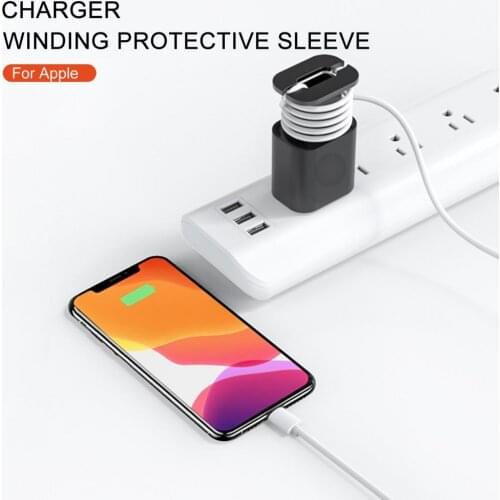 Universal Soft Silicone Charging Cable Organizer Protective Case Data cable winder anti-breaking protection line travel storage