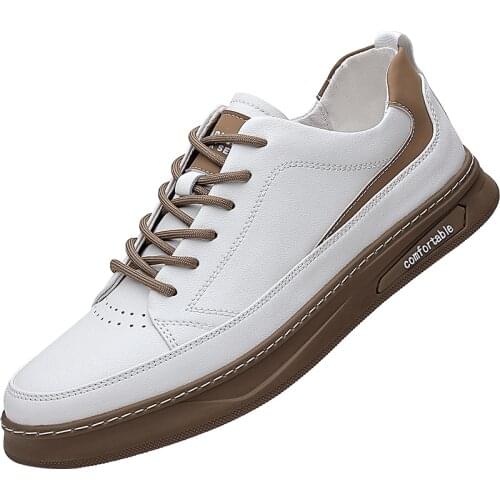 High Quality And Fashionable Casual Board Shoes With Cowhide Upper And Hand Stitching Without Degumming