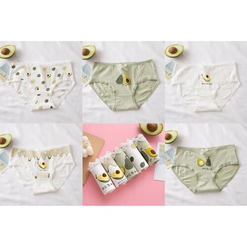 Womens Panties Printed Underwear Briefs Cotton Lingerie Ladies Cartoon Panties