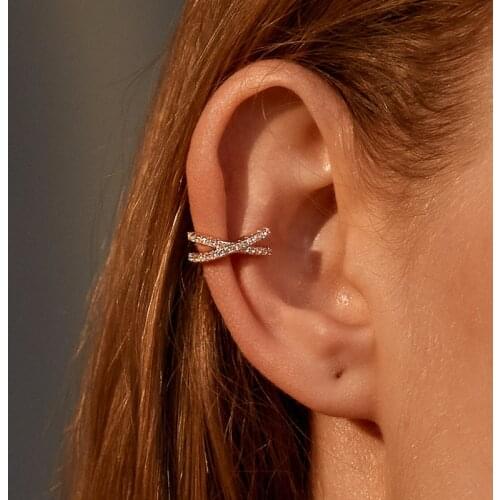 1PC Punk Gold Metal Ear Cuff Ear Clip for Women No Pierced C Shape Geometric Small Earcuff Ear Wrap Earcuff Clips Jewelry