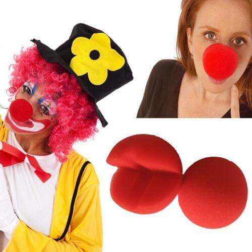 100piece/lot free shipping Cosplay Halloween props Clown accessories Funny nose Red clown nose