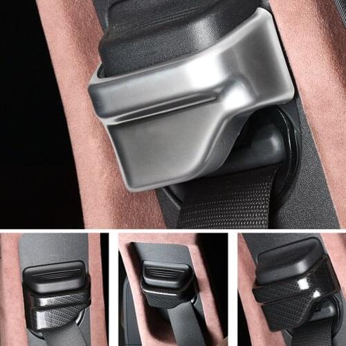 2 Pcs For Mercedes Benz C Class W205 2015 Abs Accessories Interior Safety Seat Belt Decoration Cover Trim